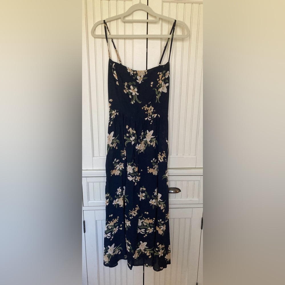 Reformation Rosehip Midi Dress with Cream Floral Print